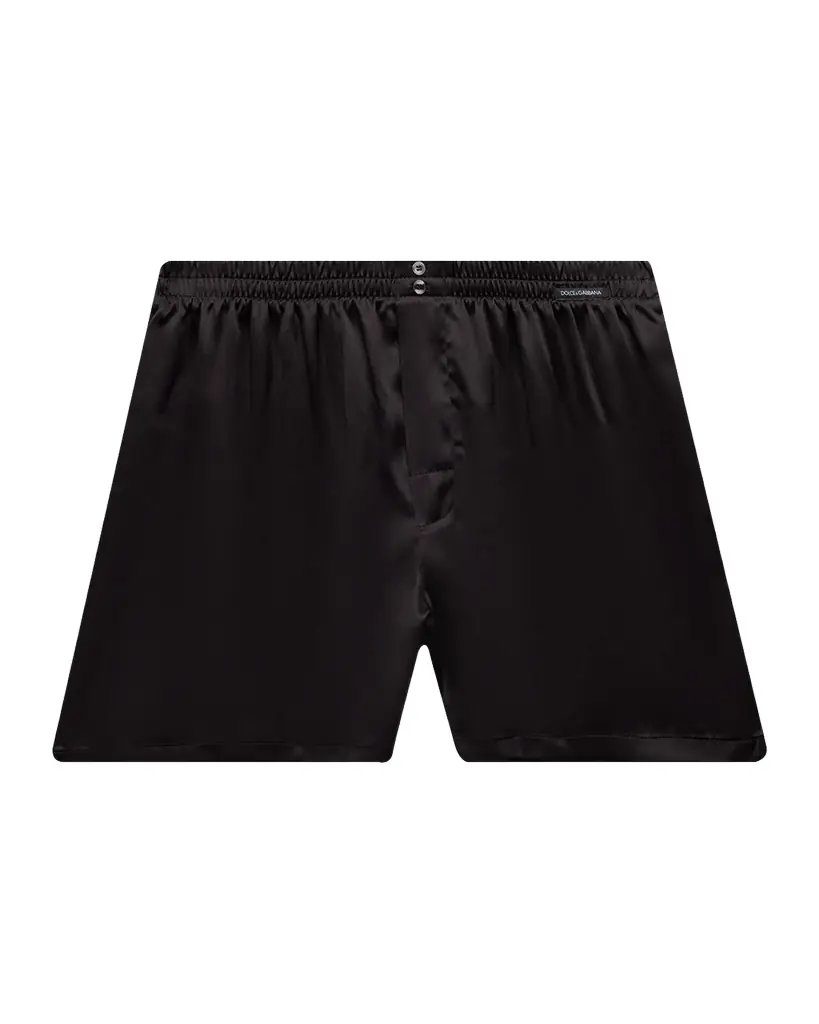 Dolce & Gabbana Men 's Sporty Silk Boxer Shorts