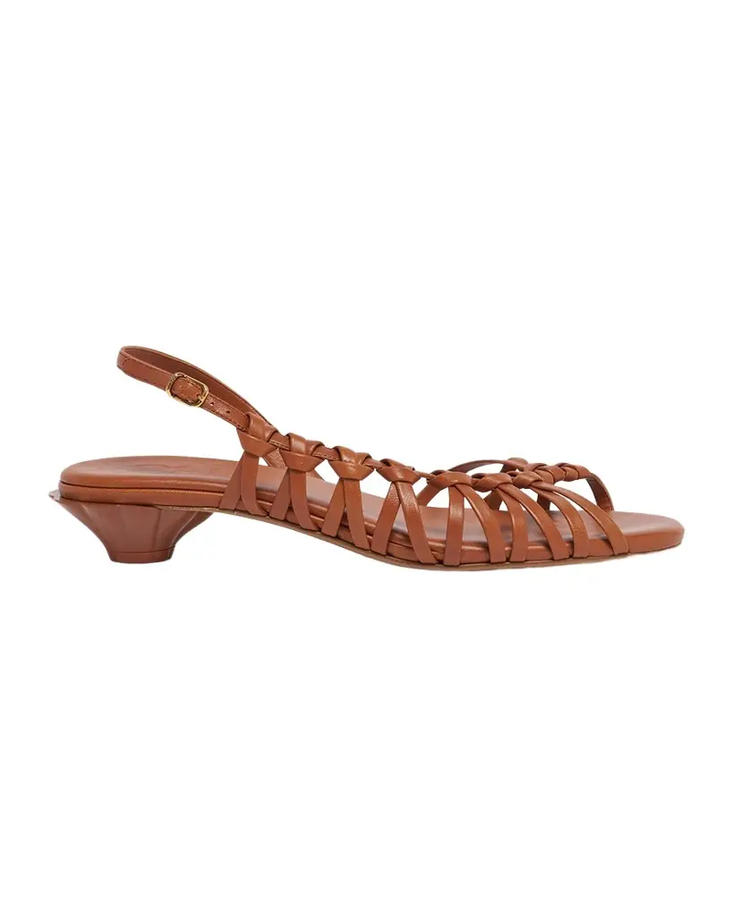 Chloe Estra Asymmetric Knotted Leather Sandals