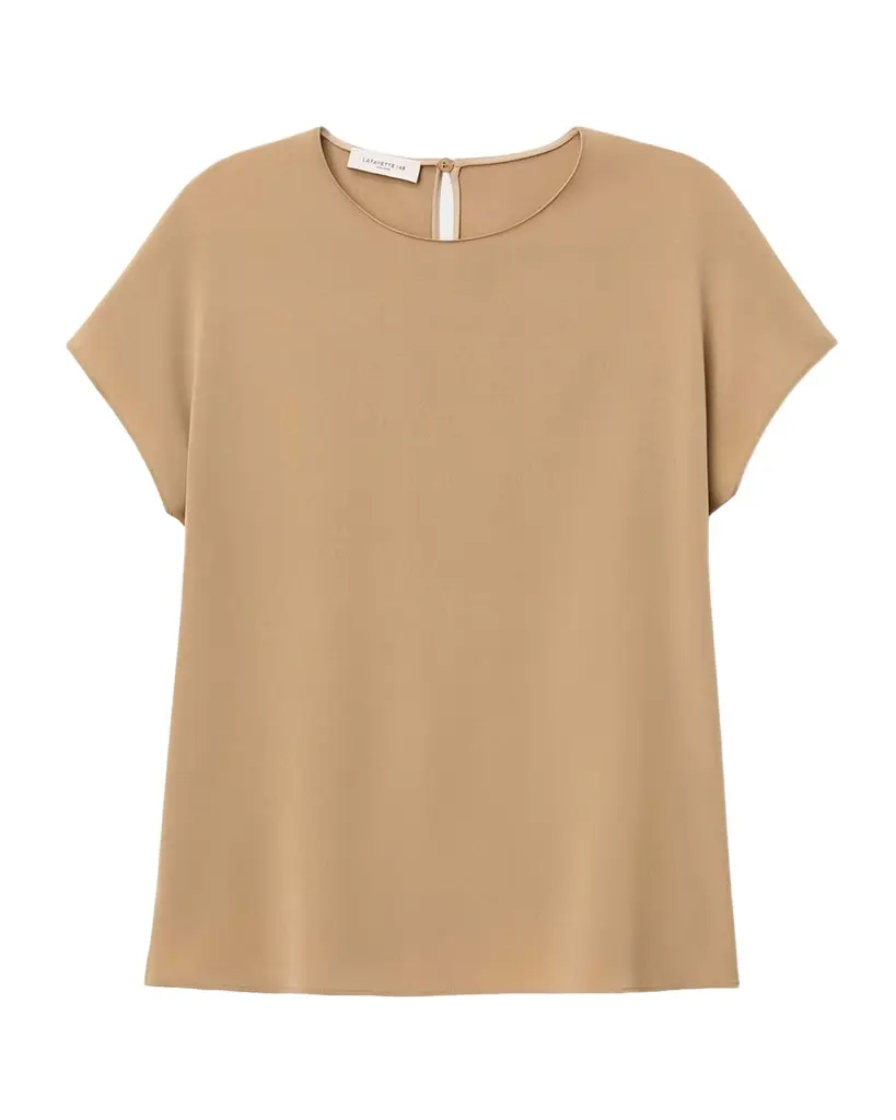 Lafayette 148 New York Dolman-Sleeve Georgette Top
