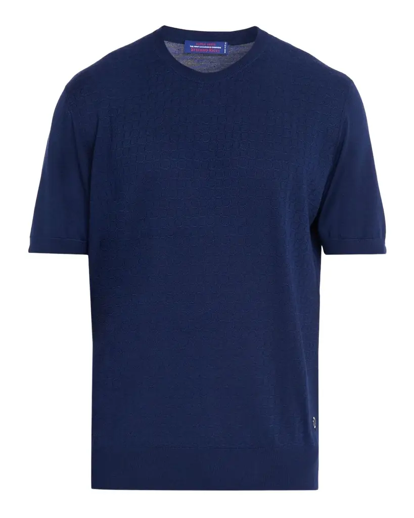 Stefano Ricci Men 's Alpha Yarn Cashmere Short-Sleeve T-Shirt