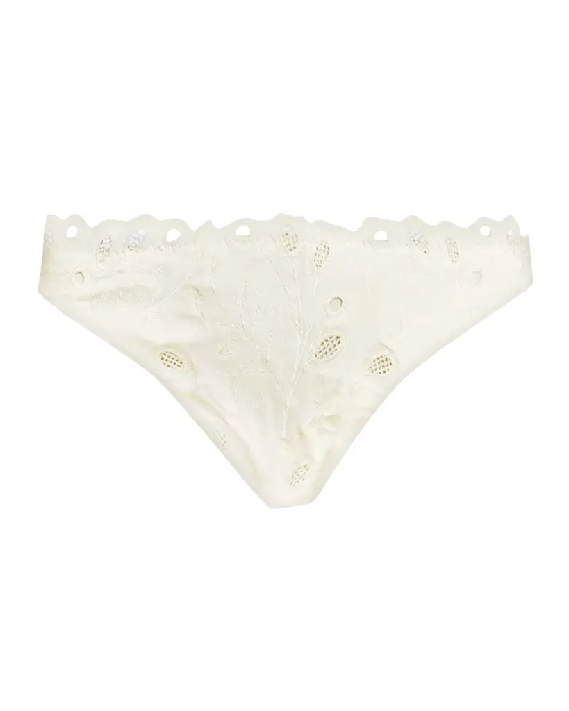 SIMKHAI Gina Embroidered Bikini Bottoms