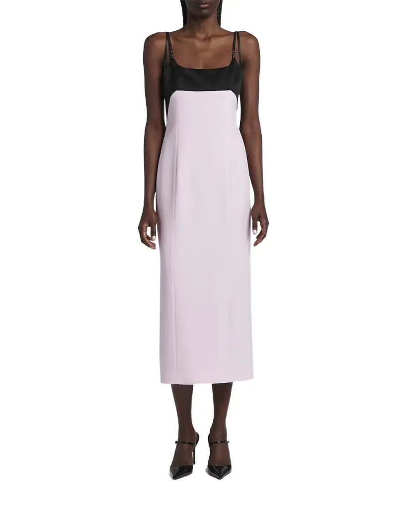 TOM FORD Strappy Silk Crepe Midi Dress