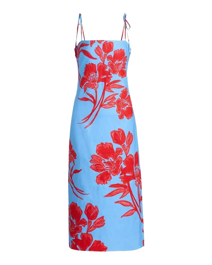 Cara Cara Chelsea Floral Linen Midi Dress
