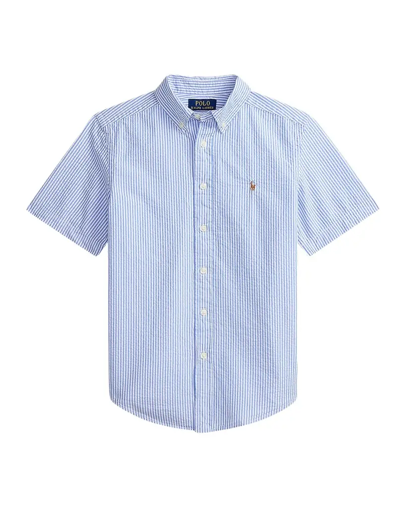 Polo Ralph Lauren Little Boy 's & Boy 's Striped Cotton Seersucker Shirt