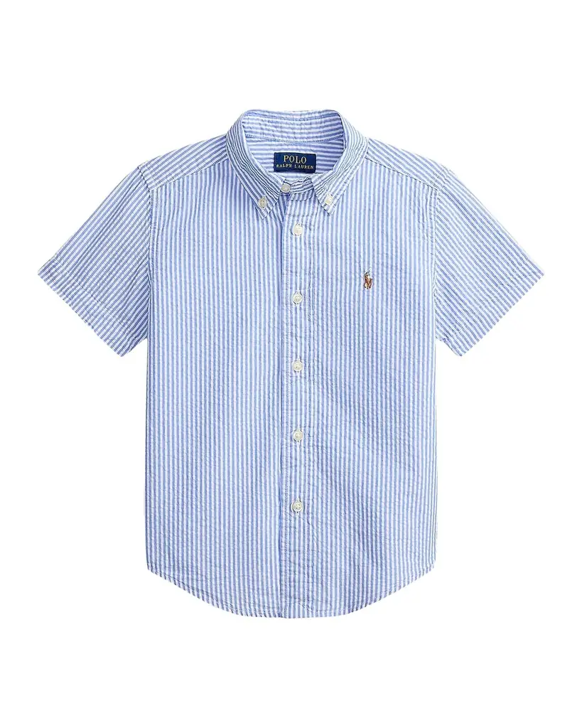 Polo Ralph Lauren Little Boy 's & Boy 's Striped Cotton Seersucker Shirt