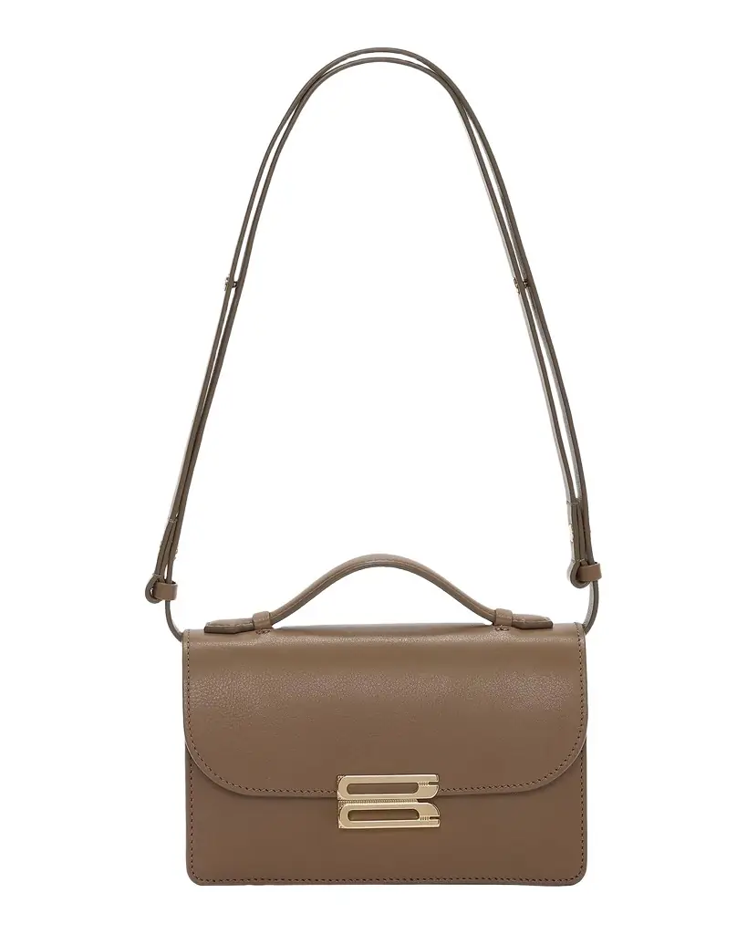 Victoria Beckham Dorian Small B-Lock Leather Shoulder Bag