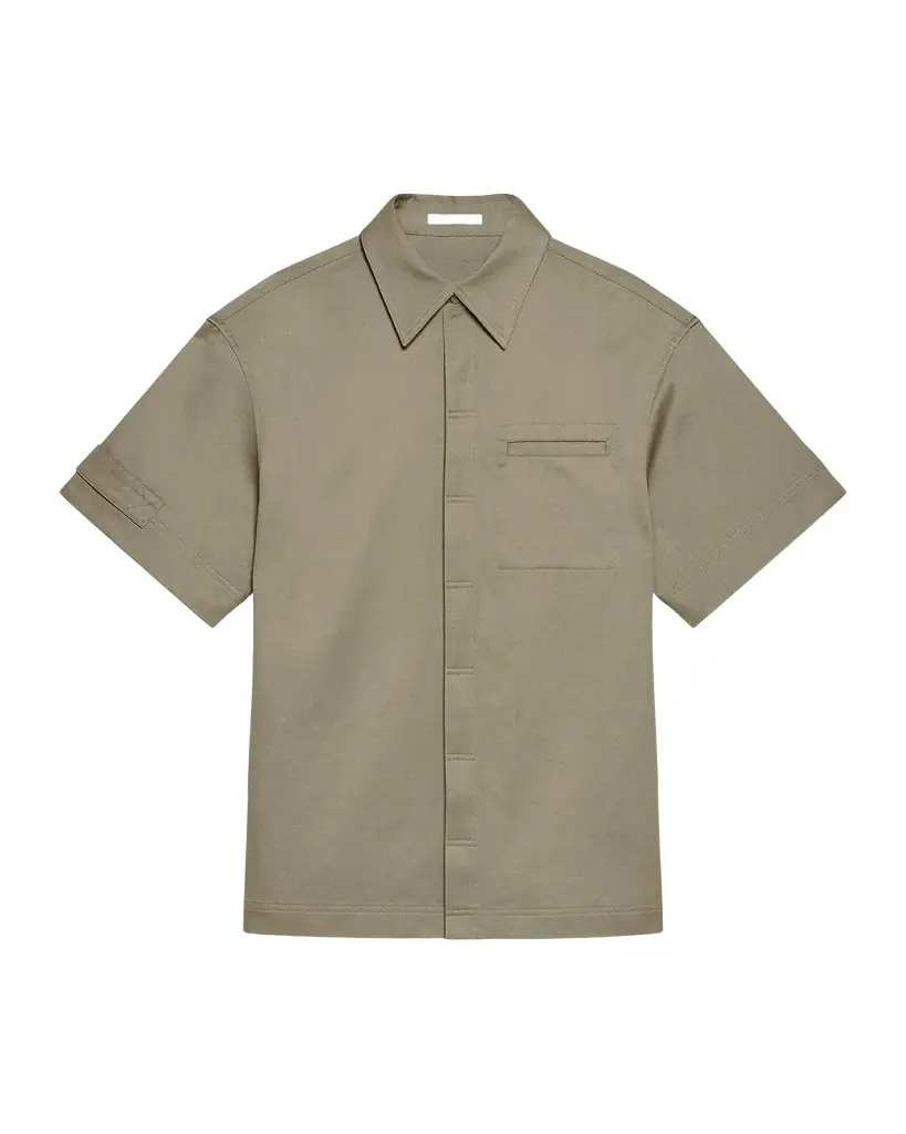 Helmut Lang Men 's Short-Sleeved Loop Tape Shirt