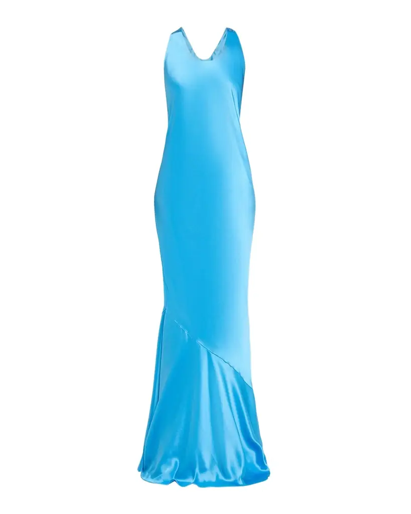 Retrofete Alison Satin Halter Gown