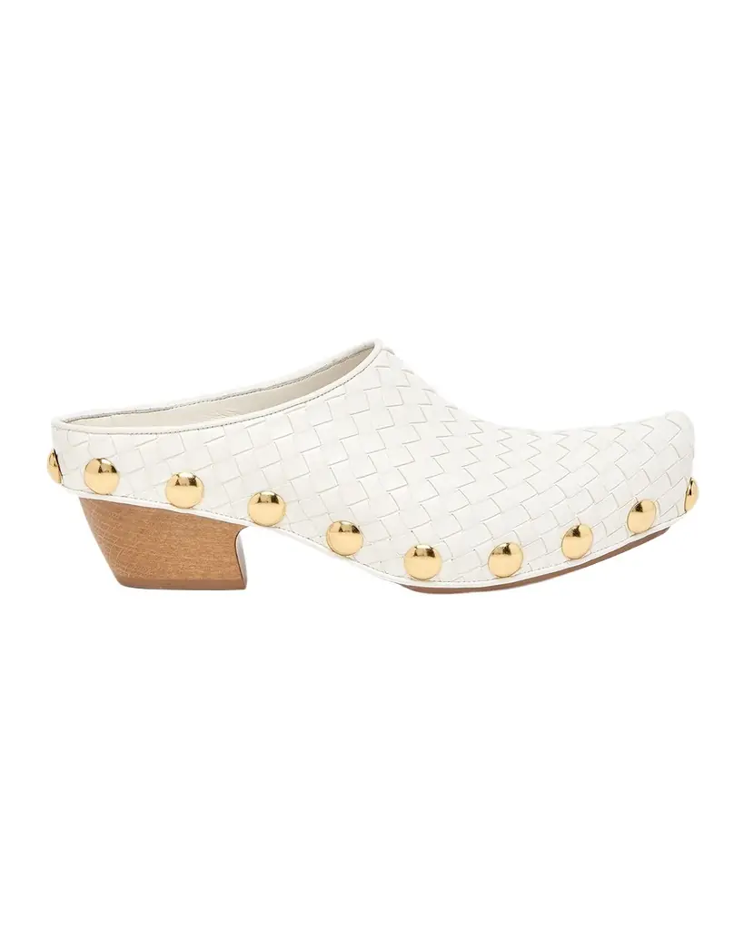 Bottega Veneta Gondola Intrecciato Leather Clog Mules