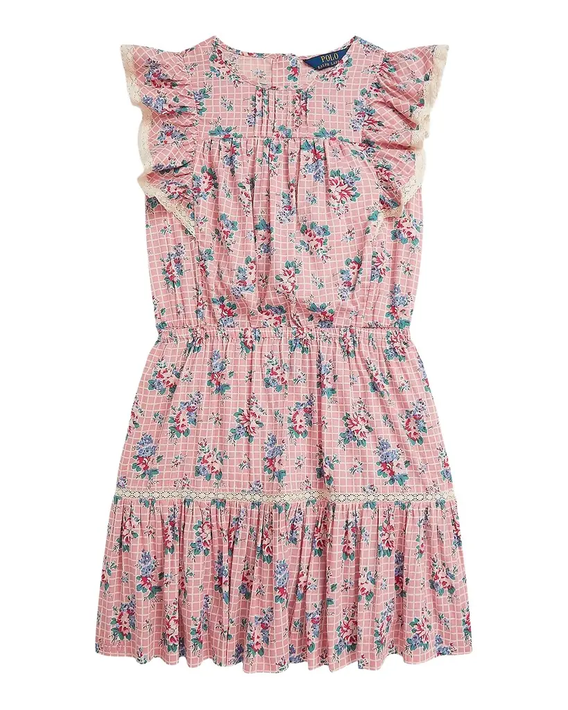 Polo Ralph Lauren Little Girl 's & Girl 's Floral Slub Cotton Top & Skirt