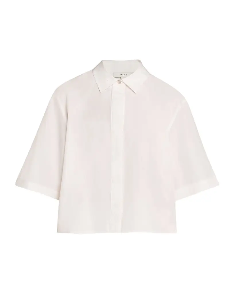 Vince Short-Sleeve Poplin Shirt