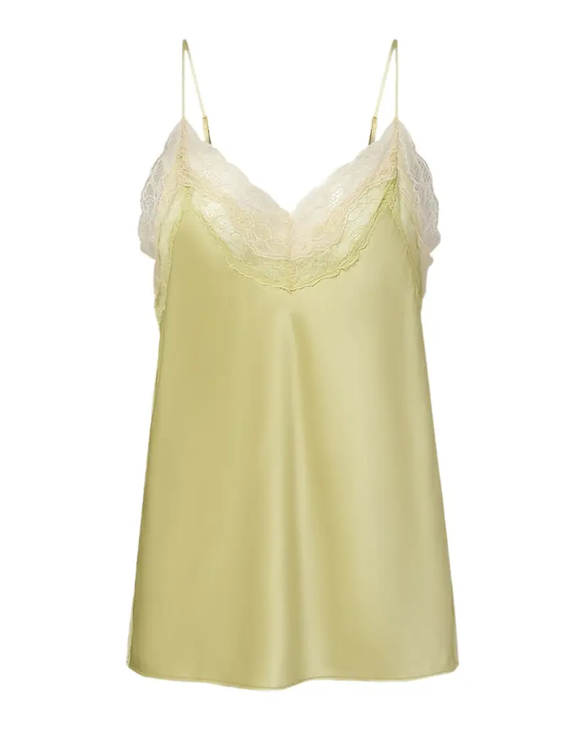 Veronica Beard Johanan Lace-Trim Silk Camisole
