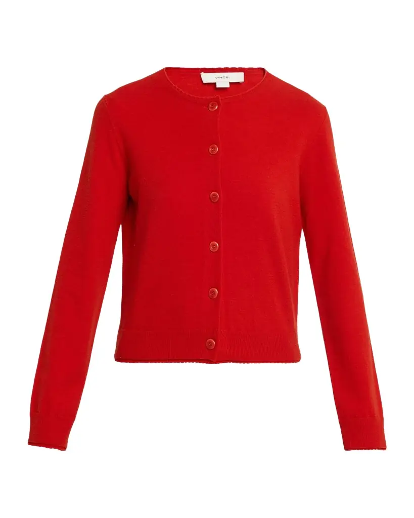 Vince Scallop-Trim Cardigan
