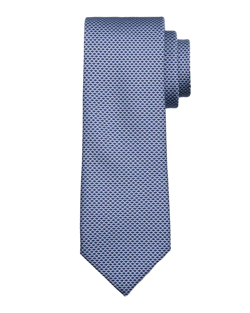 Brioni Men 's Micro Print Silk Jacquard Tie