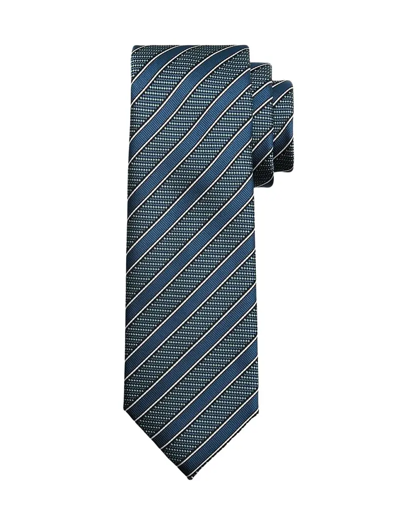 Brioni Men 's Diagonal Stripe Jacquard Silk Tie - Women's Accessories