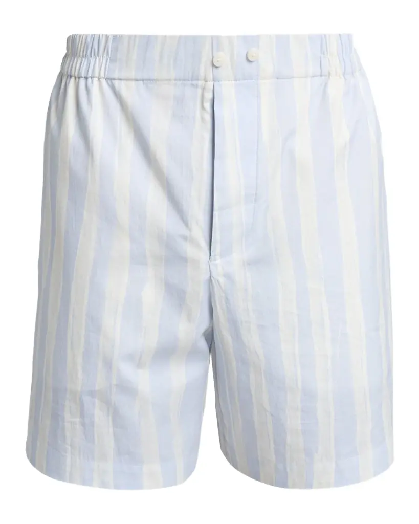 Jacquemus Men 's Cotton Stripe Relaxed Flat-Front Shorts