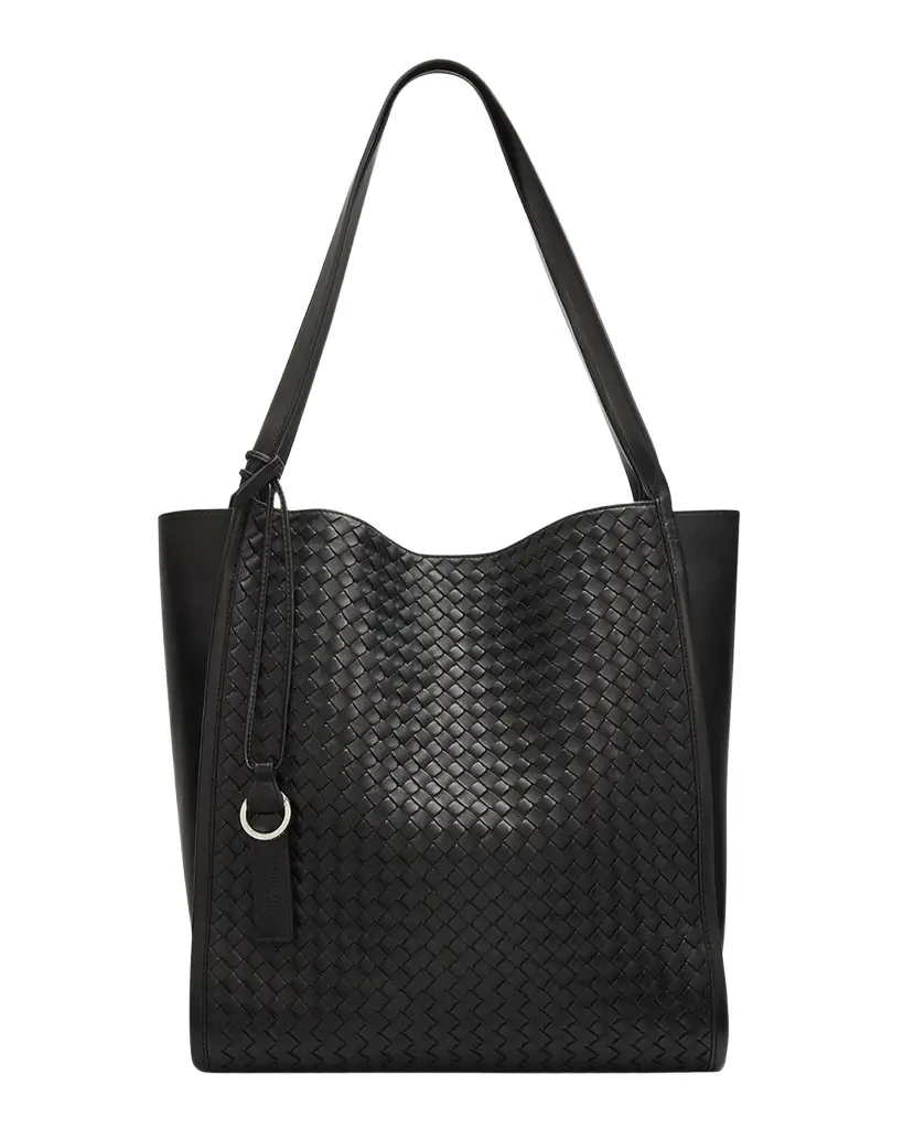 Bottega Veneta Men 's Small Corriere Tote Bag in Intrecciato Leather