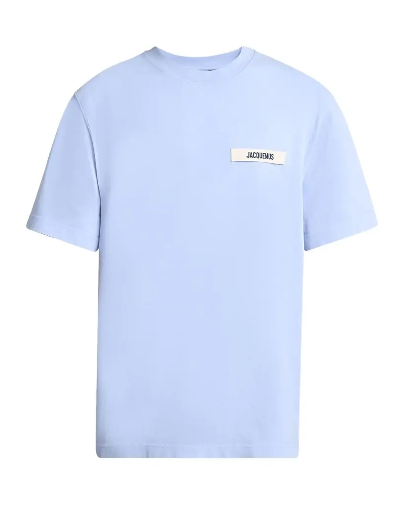 Jacquemus Men 's Grosgrain Logo Crewneck T-Shirt