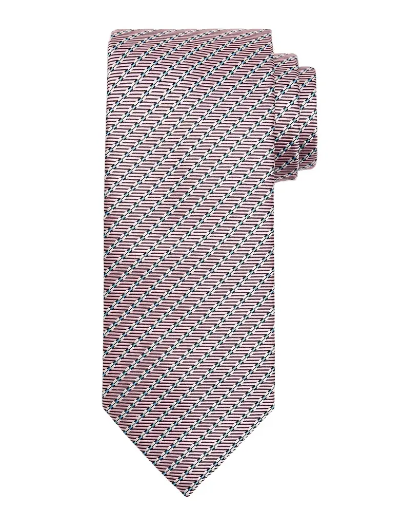 Brioni Men 's Micro-Print Silk Jacquard Tie