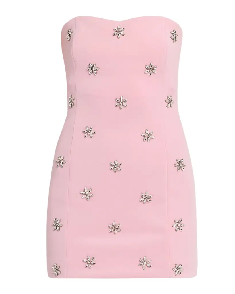 Generation Love Pixie Strapless Crystal-Embellished Mini Dress