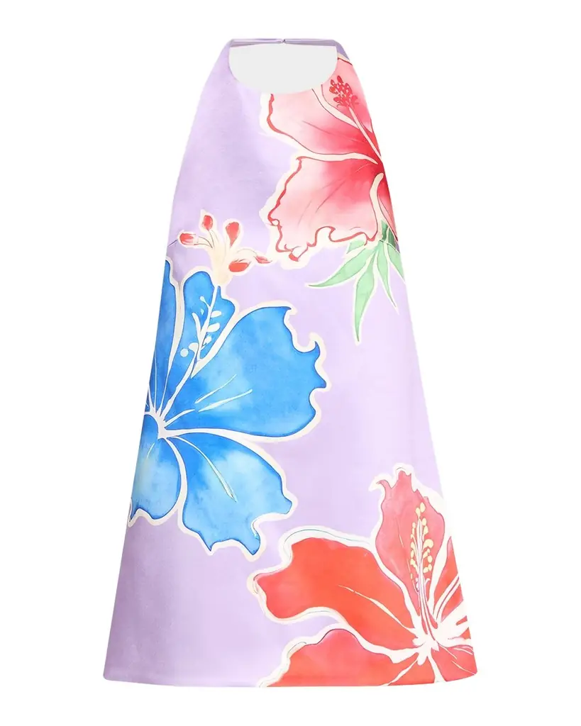 Retrofete Drexley Floral Halter Mini Dress