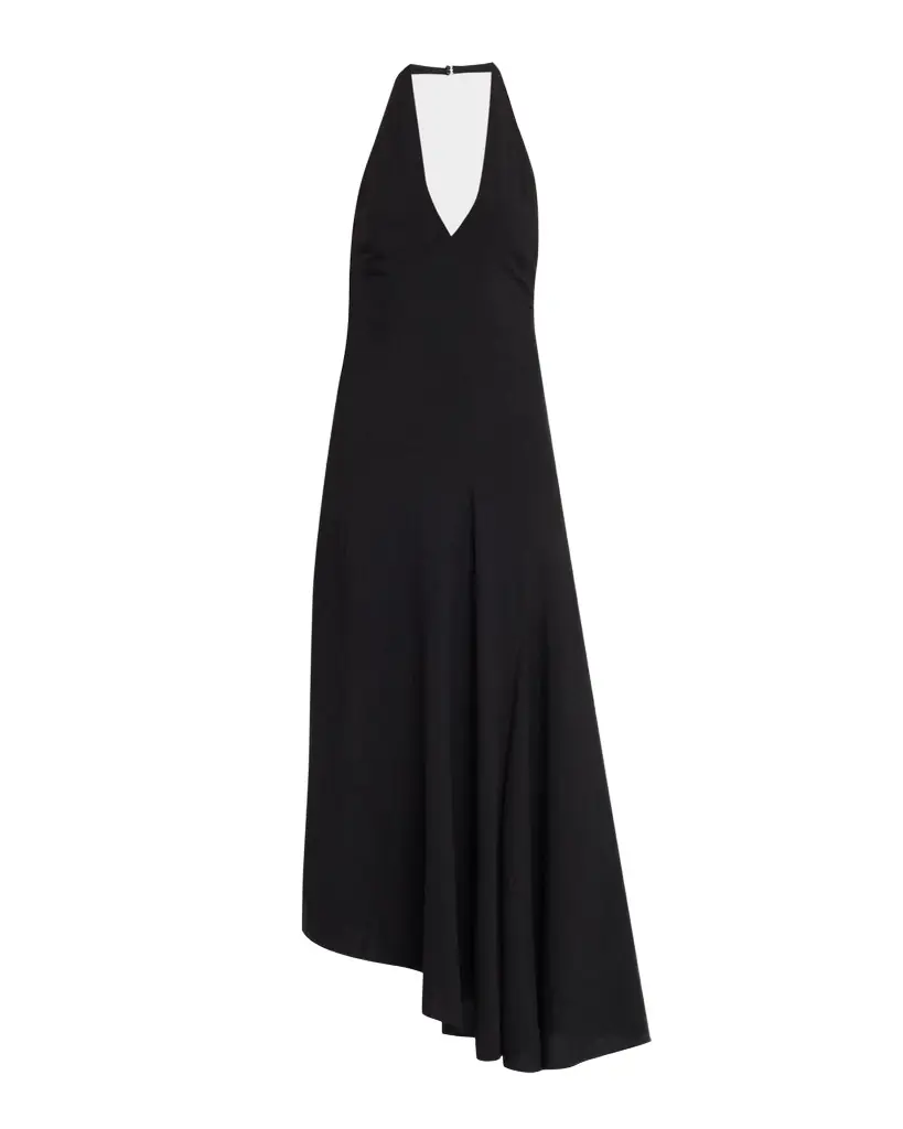 A.L.C. Celina Linen-Blend Halter Dress