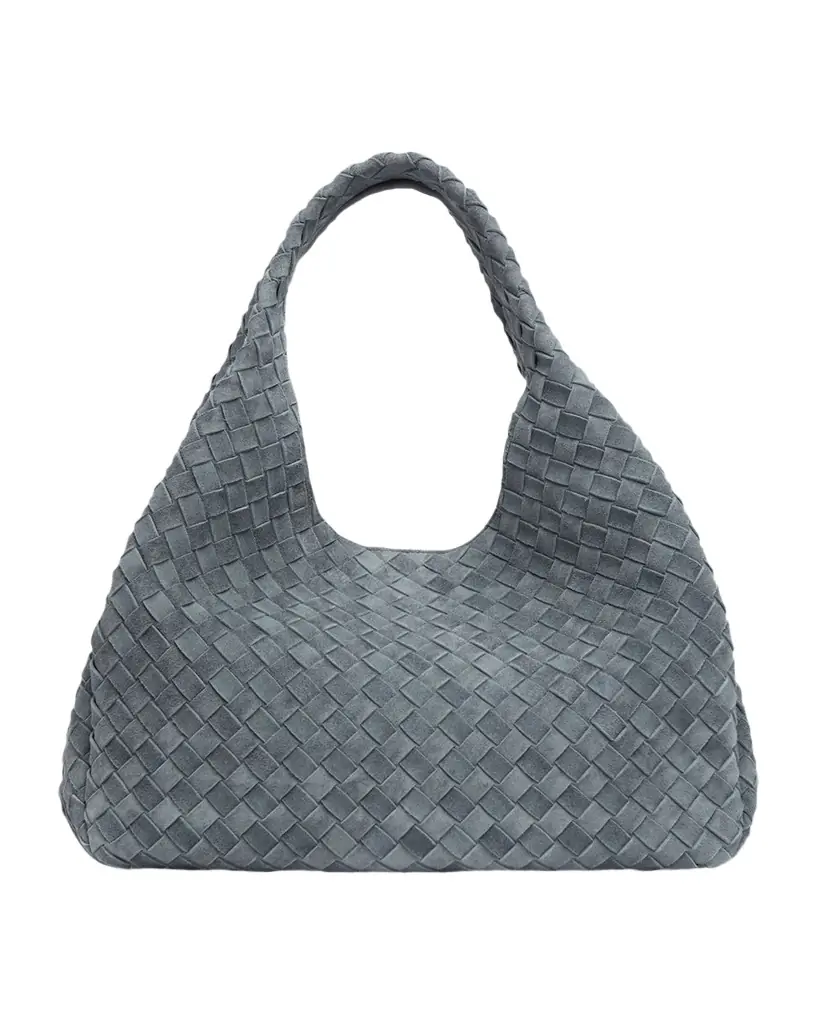 Bottega Veneta Campana Large Suede Shoulder Bag