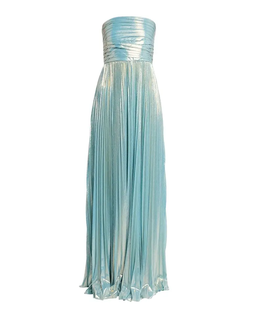 Retrofete Sevyn Strapless Metallic Dress