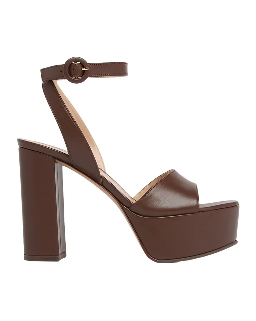 Gianvito Rossi 70MM Leather Platform Sandals
