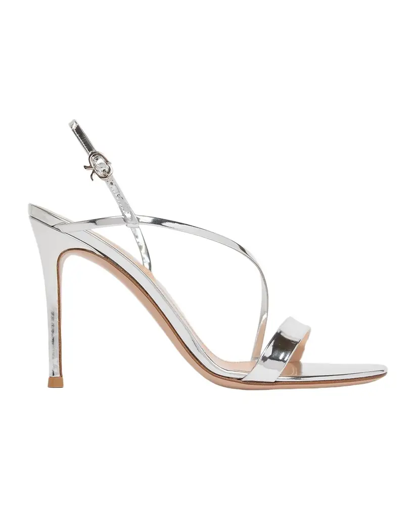 Gianvito Rossi 95MM Metallic Leather Sandals