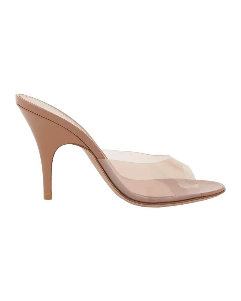 Gianvito Rossi 95mm Clear Mule Sandals