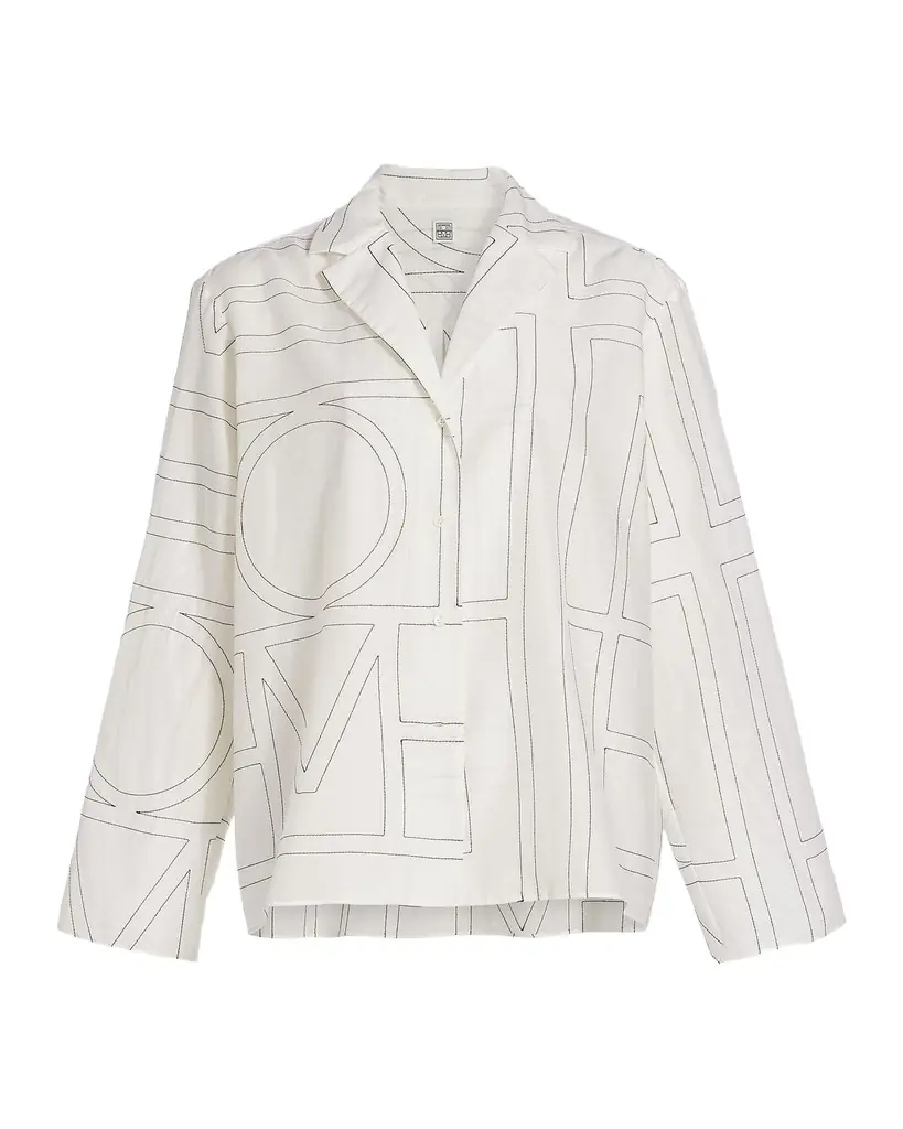 Toteme Monogram Cotton PJ Top