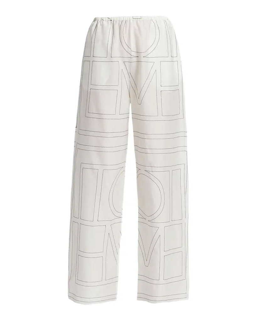 Toteme Monogram Cotton PJ Bottoms