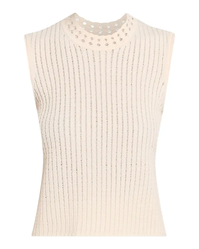 Jason Wu Collection Openwork Cable Knit Sleeveless Sweater - Women's Clothing