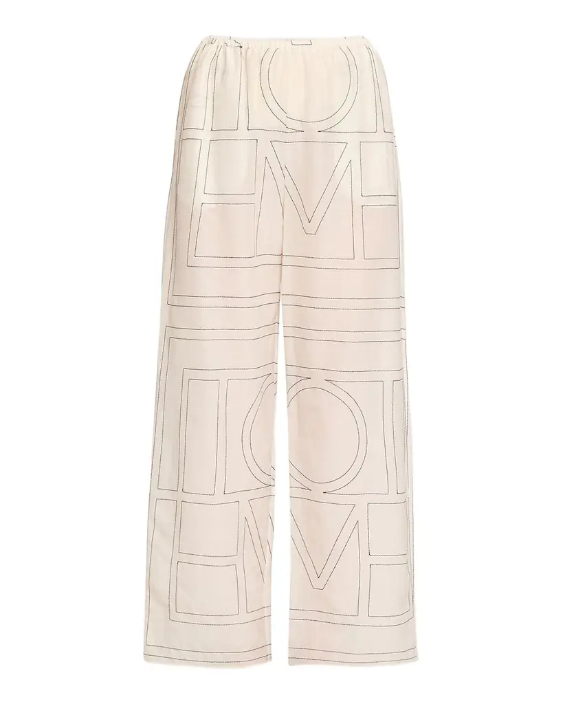 Toteme Monogram Cotton PJ Bottoms