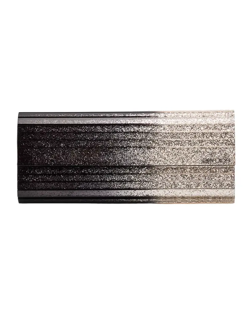 Jimmy Choo Degrade Glitter Acrylic Clutch Bag