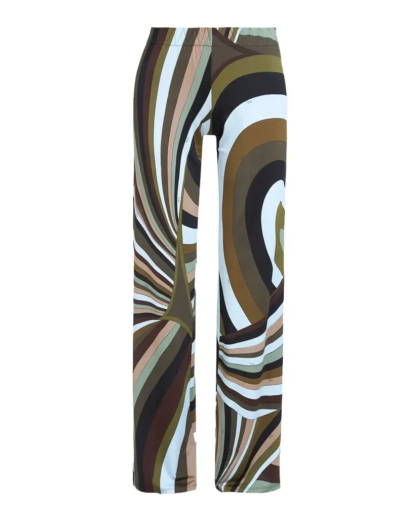 Pucci Iride Jersey Straight-Leg Pull-On Pants