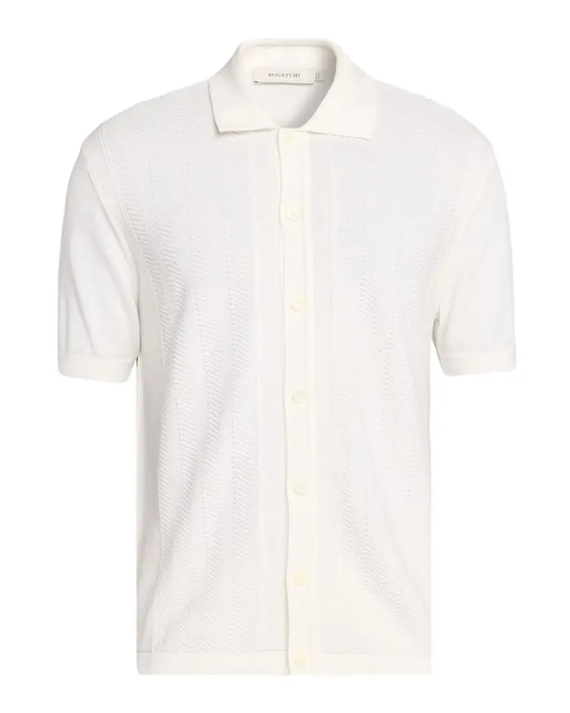 Bugatchi Men 's Chevron Short-Sleeve Polo Sweater - Women's Clothing