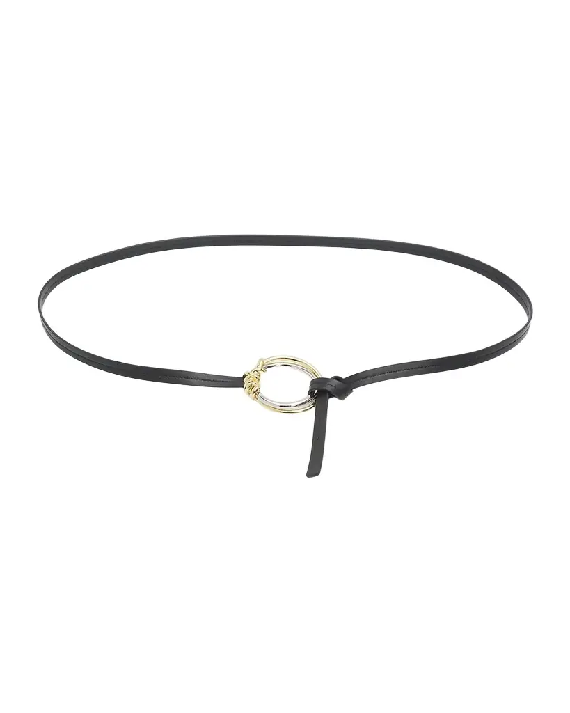 Bottega Veneta Knot Ring Leather Belt