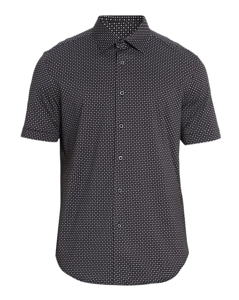 Bugatchi Men 's Miles OoohCotton Geometric Short-Sleeve Shirt