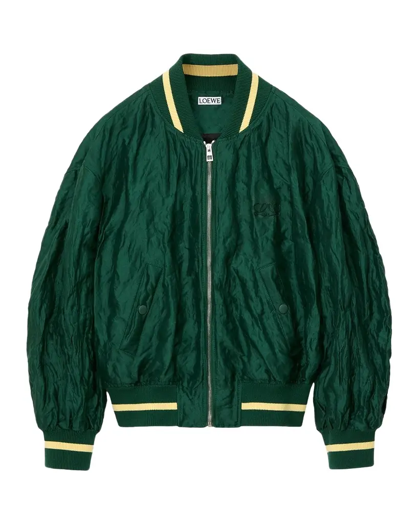 Loewe Satin Oversized Bomber Jacket