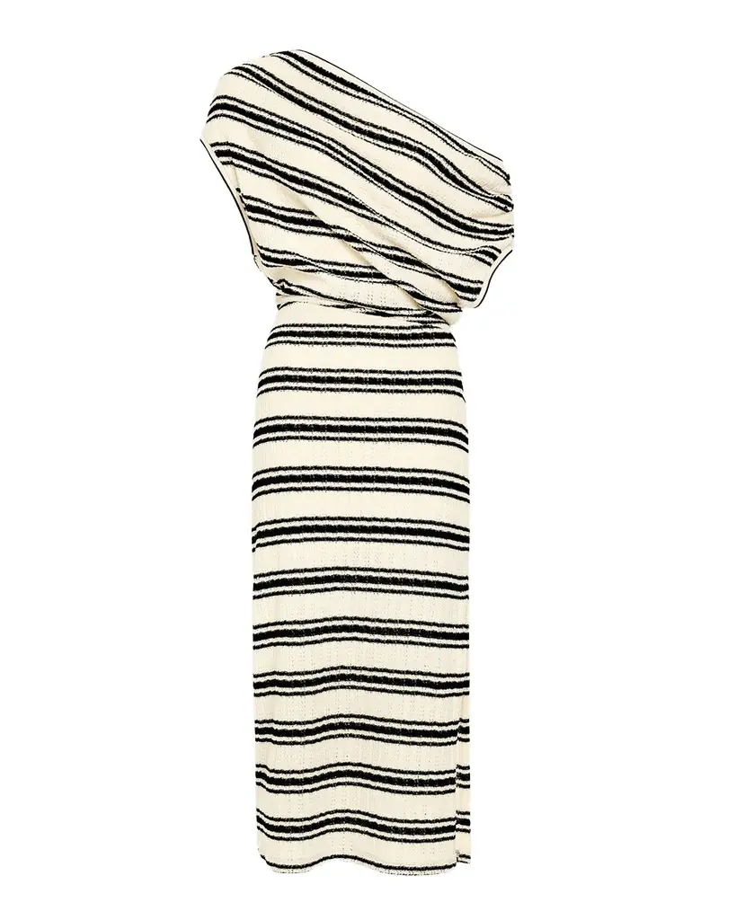 Ramy Brook Striped Chet Midi Dress