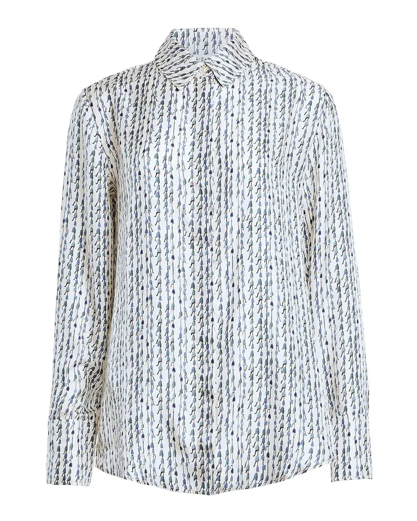 Altuzarra Chika Silk Button-Front Top