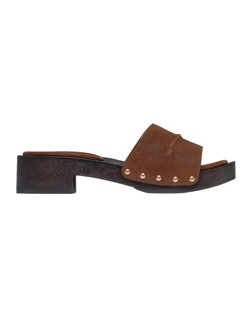 Bernardo Blyde Leather Clog Mule Sandals