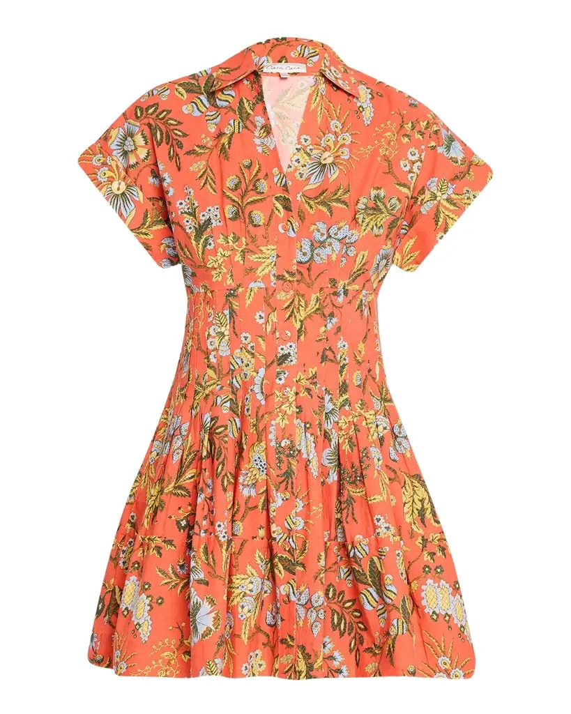 Cara Cara Nash Printed Button-Front Mini Dress