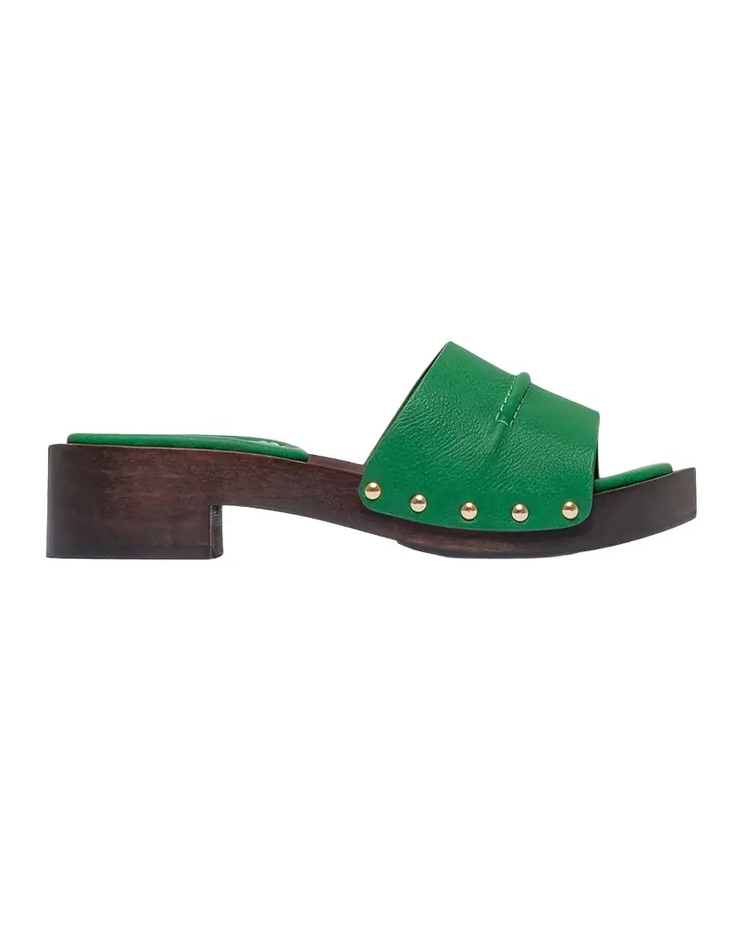 Bernardo Blyde Leather Clog Mule Sandals