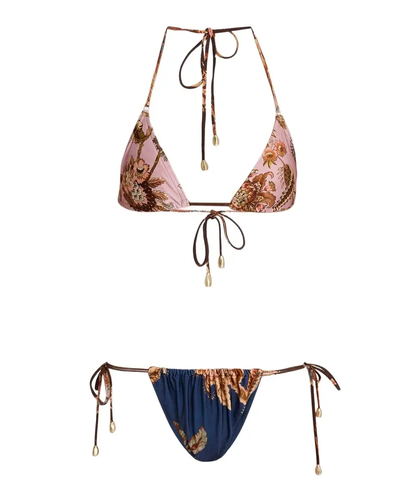 Zimmermann Aster Spliced Triangle Two-Piece Swimsuit