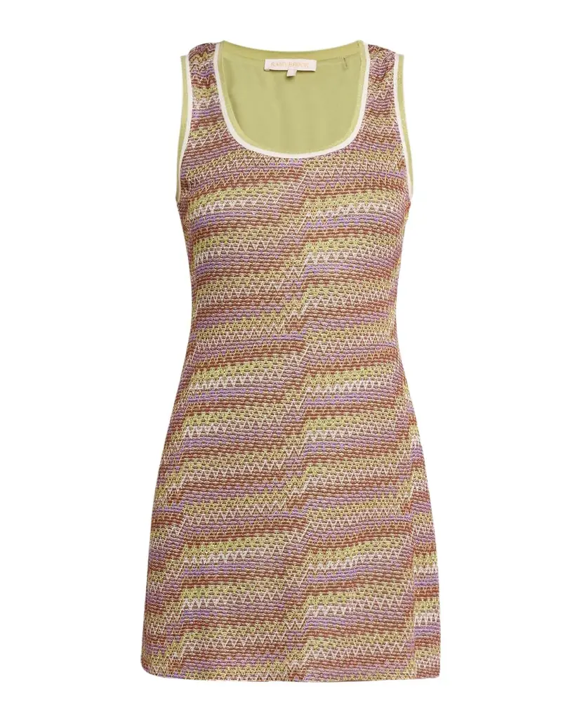 Ramy Brook Liora Metallic Weave Minidress