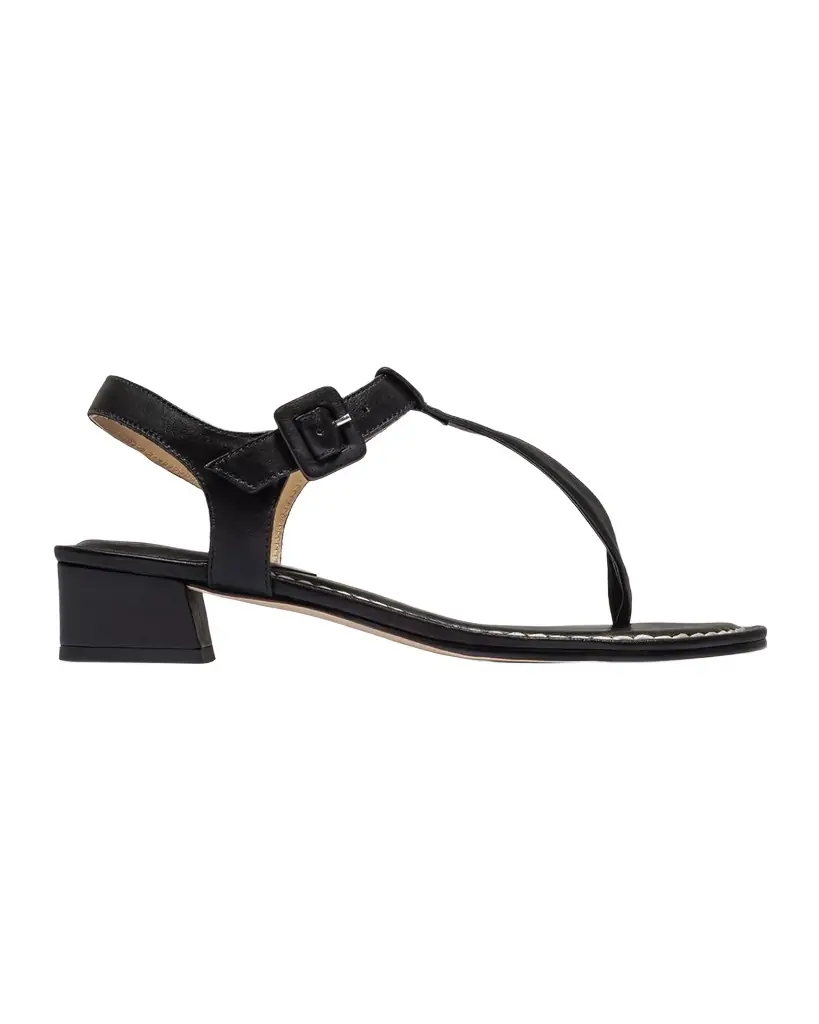 Bernardo Goyara Leather T-Strap Sandals