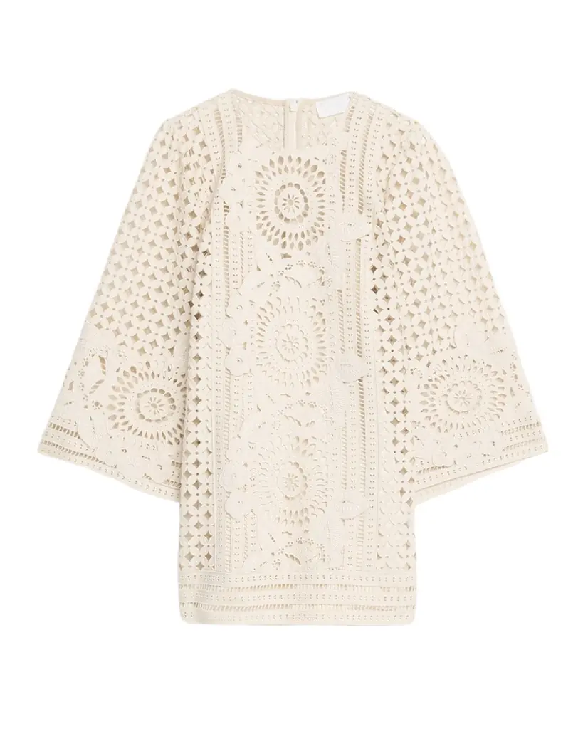 Zimmermann Indra Embroidered Mini Dress